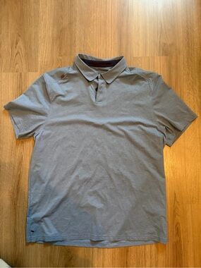 Rhone | Commuter Performance Polo Shirt |  Gray Blue | Size Large